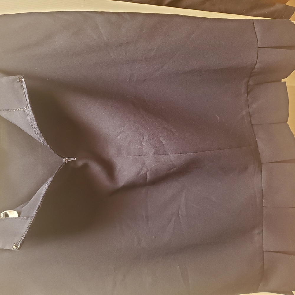 Black Pencil Skirt with Pleats for Work (16) - Picture 2 of 5